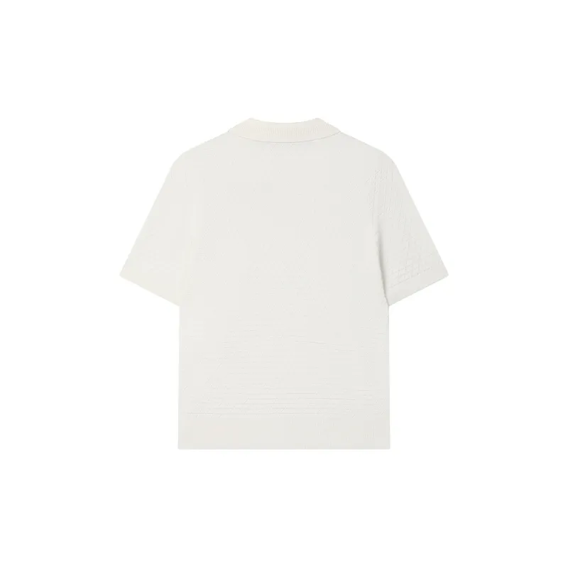 FILA Polo Shirt Women's Mist Lotus White-1