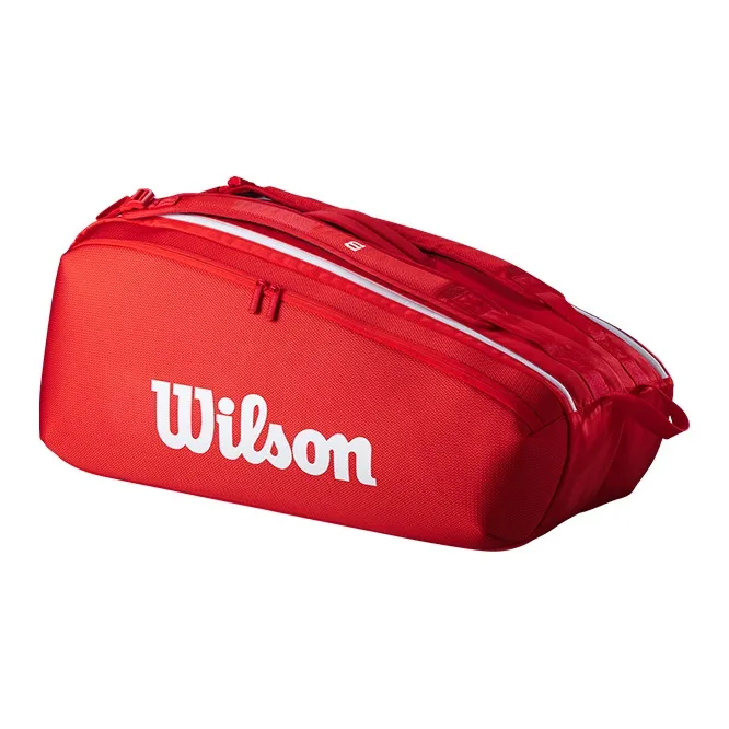 Wilson Tennis Racket Bags Unisex Large Capacity Holds 9 Pieces Red-1