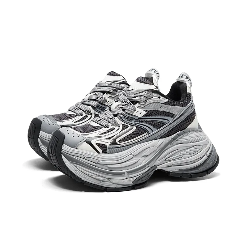 CHERYKALLY Alien Encounter Cushioned Wear Resistant Breathable Height Increasing Low Top Chunky Sneakers Women's-8