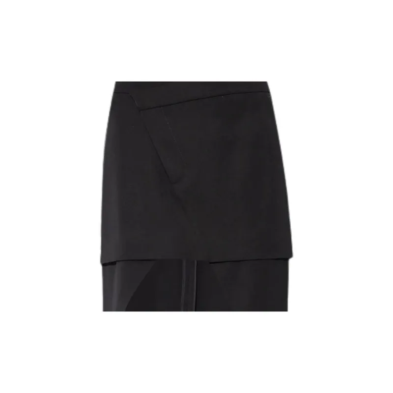 Alexander McQueen Asymmetric Midi Skirt-4