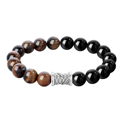Lao Feng Xiang Tiger's Eye Stone Bracelets Men's