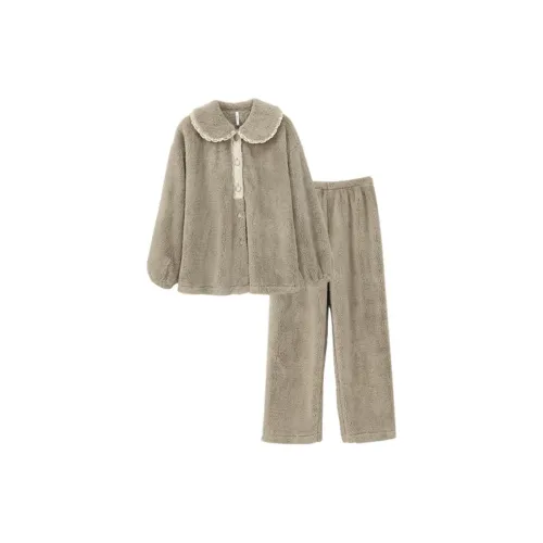 Aannsfam Pajama Set Women's Cloud Mountain Gray