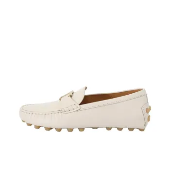 TOD'S Logo Plaque Slip On Loafers Women's