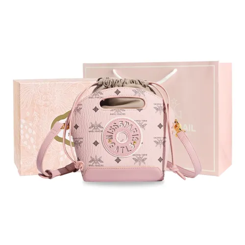 MISS GAIL Synthetic Leather Shoulder Bag Crossbody Bag Handbag Regular Women's Pink/Black White/Beige Yellow