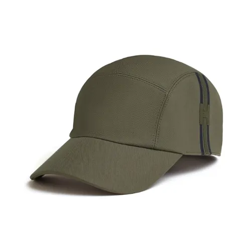 HERMES Cashmere Baseball Caps Men's Green