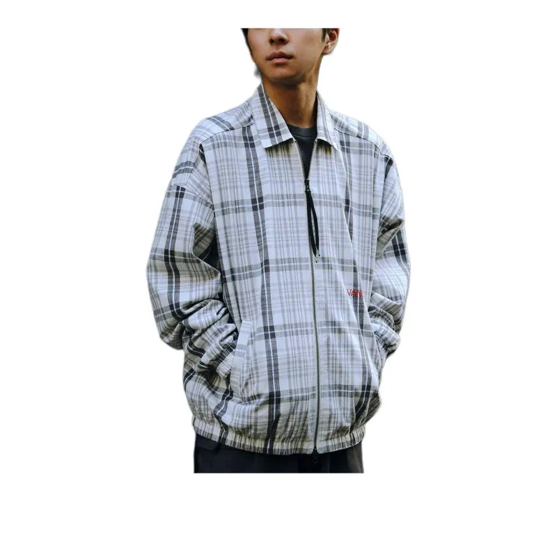 Vans Jackets Coats Men's Light Gray Plaid-2