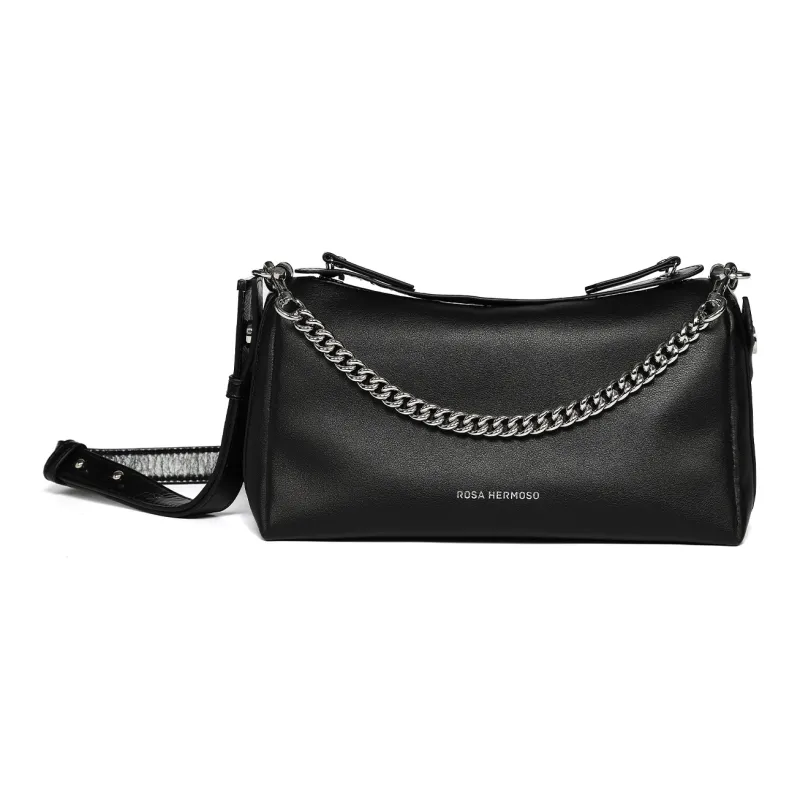 ROSA HERMOSO Italian Version Designed Crossbody Bag Trumpets Unisex Black/Blue/Gray Silver-0