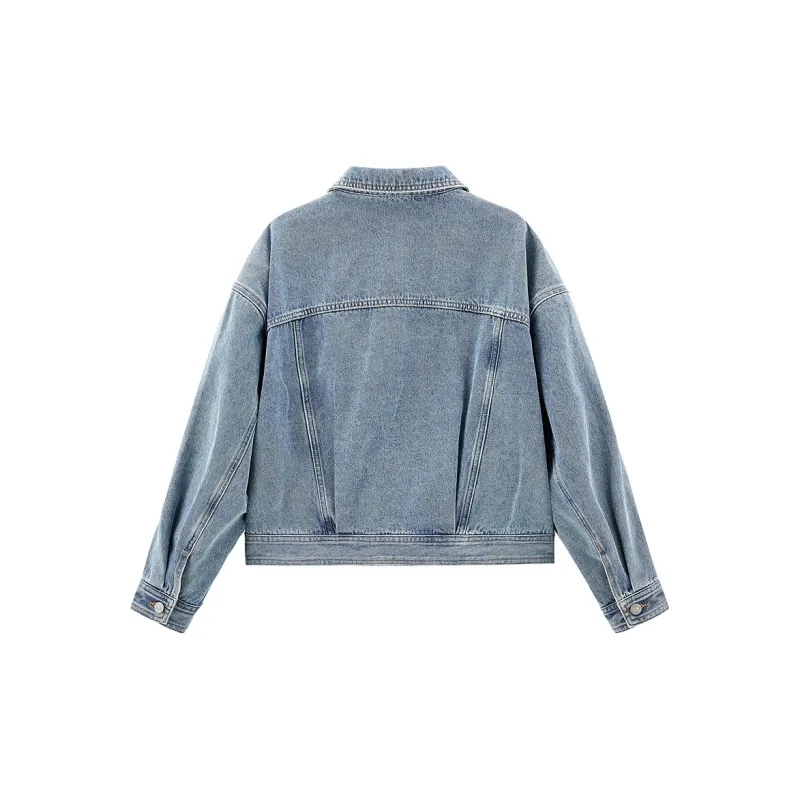 LEDIN Denim Jacket Women's Denim Medium Blue-1