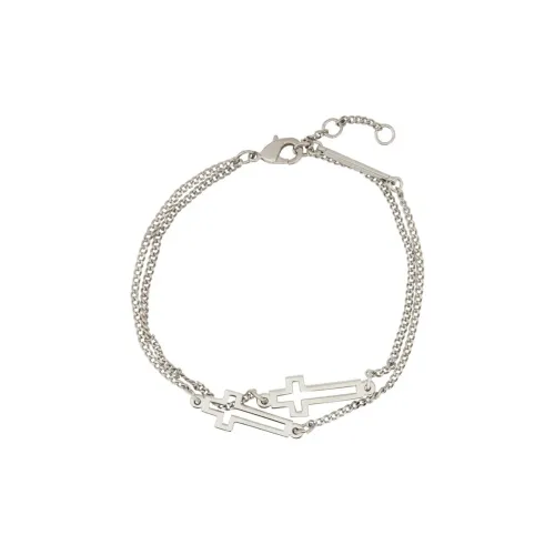 DSQUARED 2 Cross Charm Chain Linked Bracelet