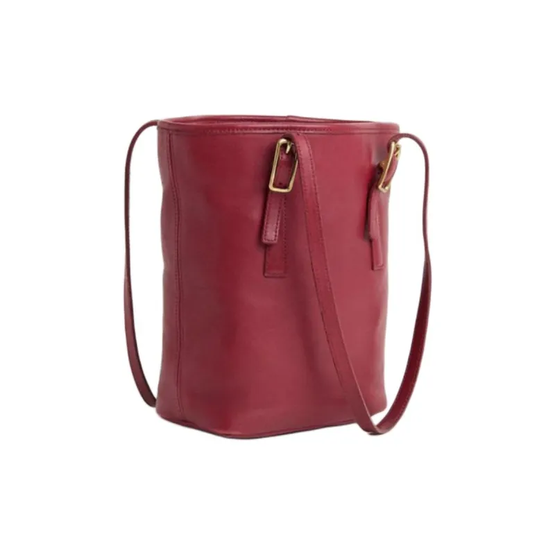 COACH LegacyWest Glove Tanning Tote Bag Shopping Bag Shoulder Bags Medium Size Women's Red-1