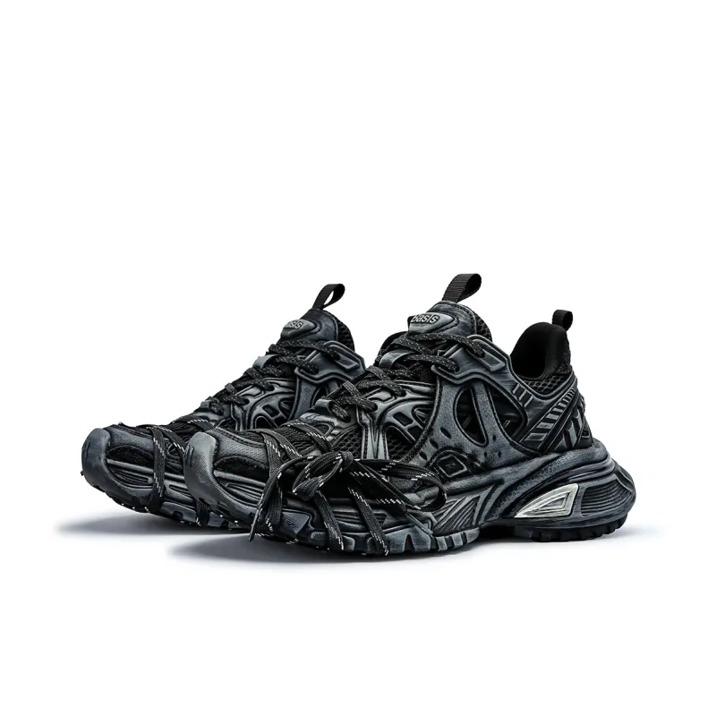 K-WANG Paris Breeze Anti-Slip And Wear-Resistant Height Increasing Low-Top Chunky Sneakers Men's-18
