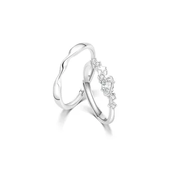 JOLLY NOTE Everyday Versatile Open Ring Rings Unisex Good Luck