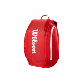 Wilson Tennis Racket Bags Unisex Large Capacity, Can Hold Two Red