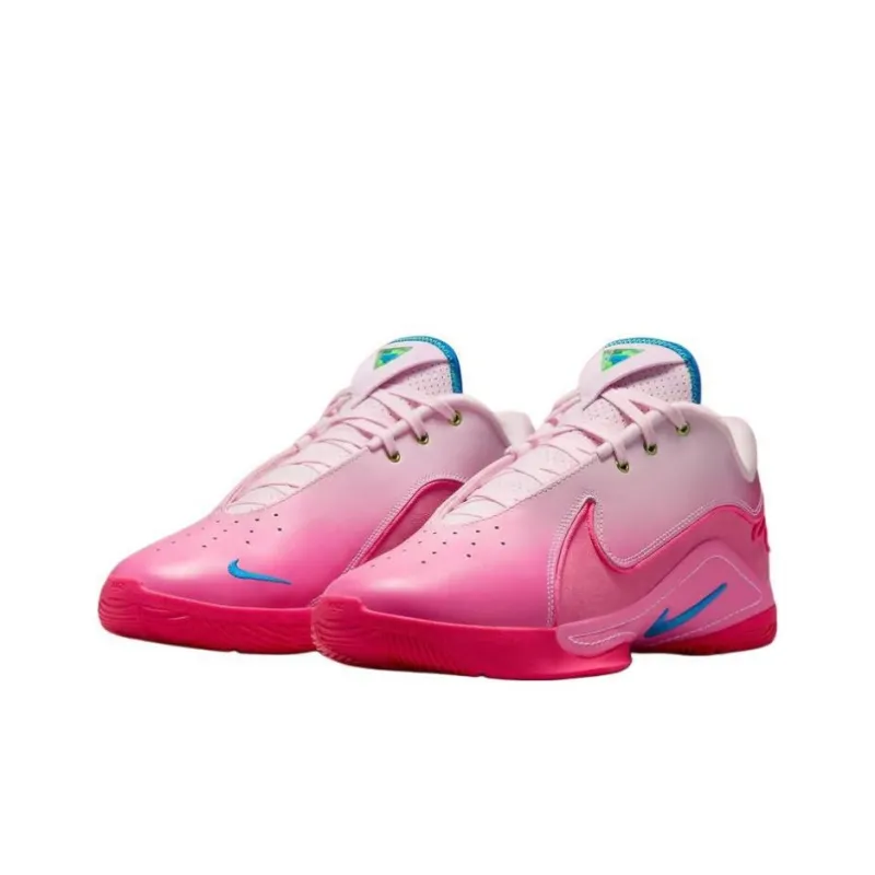 Nike LeBron 22 Anti Slip Wear Resistant Low Top Basketball Shoes Men's Pink-1