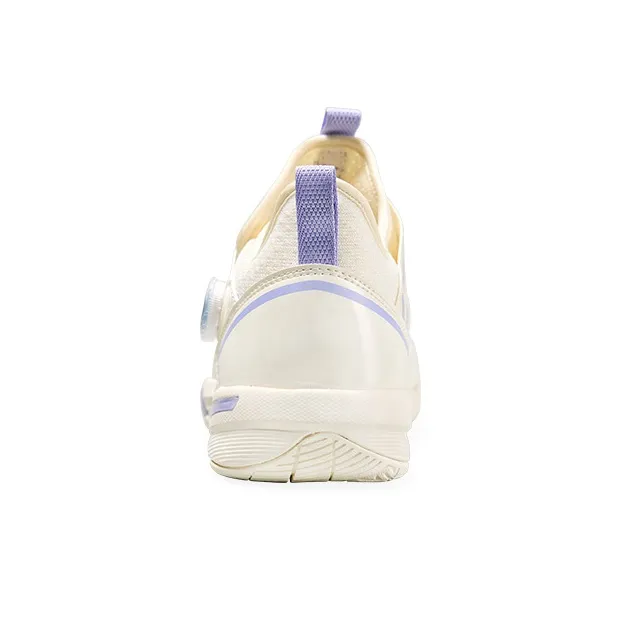 Kawasaki Cushioning, Slip Resistant, Abrasion Resistant, Impact Resistant Low Top Badminton Shoes Unisex Beige Purple-4