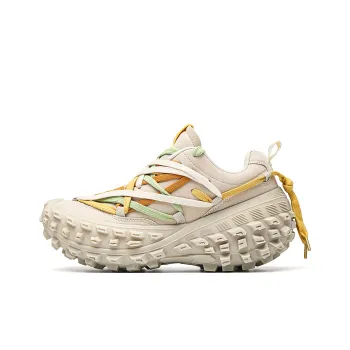 MVA Anti Slip Wear Resistant Breathable Impact Resistant Lightweight Low Top Chunky Sneakers Unisex Beige