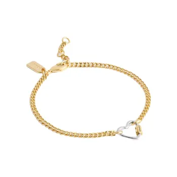COACH Brass Plated Bracelets Women's Gold/Silver