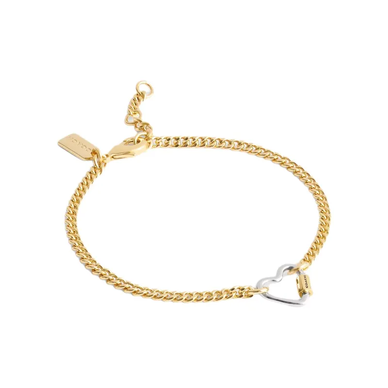 COACH Brass Plated Bracelets Women's Gold/Silver-0