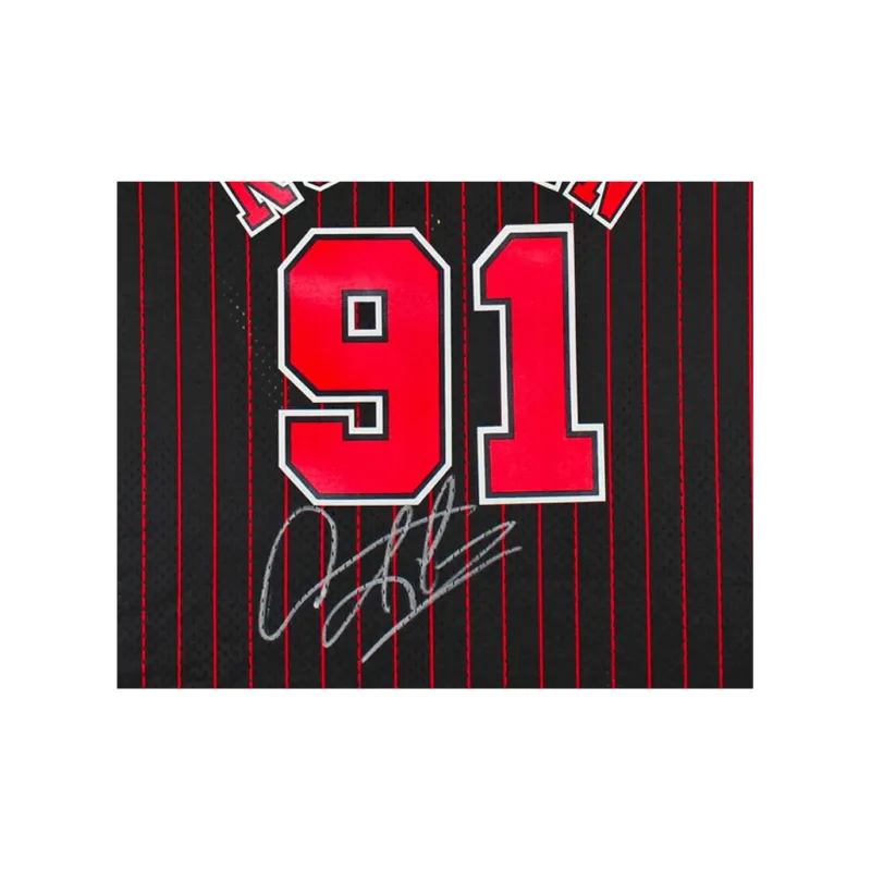 Three For Chicago Bulls Basketball Fan Supplies Beckett Certification Framed Black Red Unisex-3