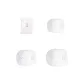 Baihu White 4 Pcs Set[Jeans+T-Shirt+Knitwear+Fall Winter Coat]