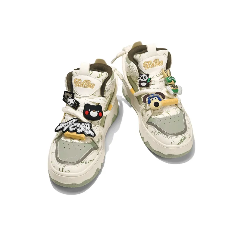 TCELLARS Warm Cushioning Wear-Resistant Lightweight Height Increasing High-Top Skateboard Shoes Unisex Exclusive Box-22