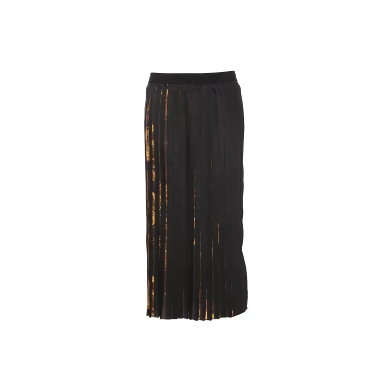 VERSACE JEANS COUTURE Watercolour Couture Printed Pleated Midi Skirt-1