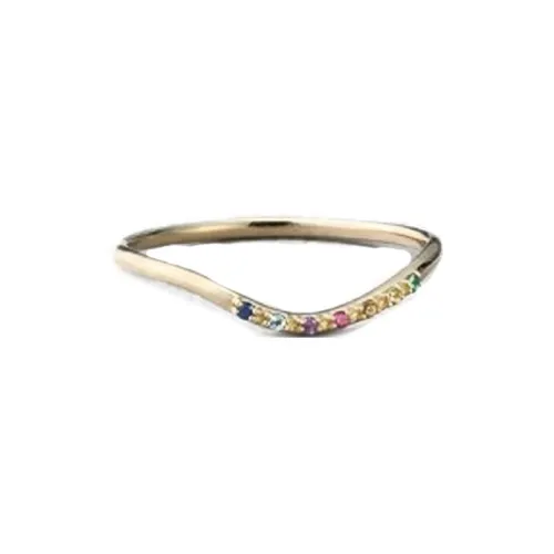 Ete 10K Gold Sapphire Topaz Amethyst Ruby Emerald Rings Women's Gold