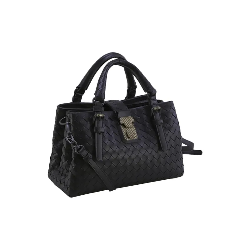 Bottega Veneta Cow Leather One Shoulder Handbags Women's Black-3
