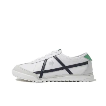 Le Coq Sportif Popolar Classic Anti Slip Wear Resistant Low Top Running Shoes Unisex White Black