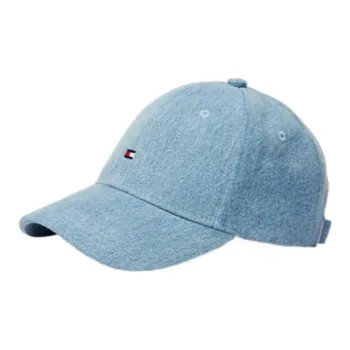 Tommy Hilfiger Cotton Denim Baseball Caps Kids' Blue