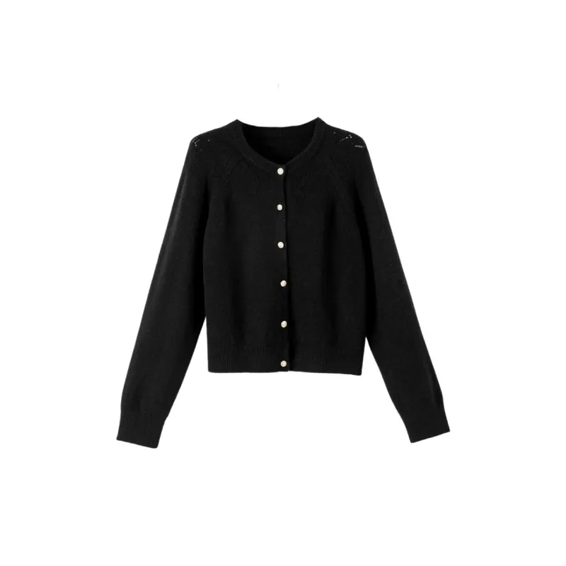 Late White Knitwear Women's Black-1