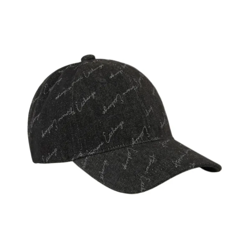 ARMANI EXCHANGEAE Cotton Baseball Caps Women's Black-2