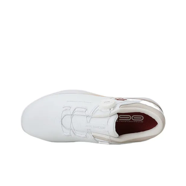 DESCENTE R90 Anti Slip Wear Resistant Low Top Golf Shoes Women's White-3
