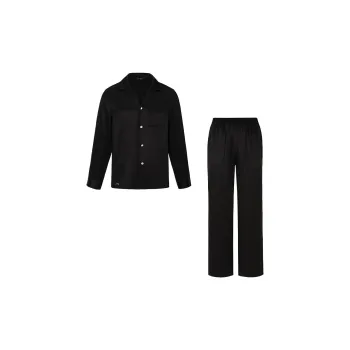 SILKY MIRACLE Pajama Set Men's Sparkling Black