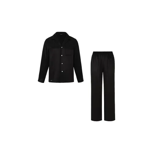SILKY MIRACLE Pajama Set Men's Sparkling Black