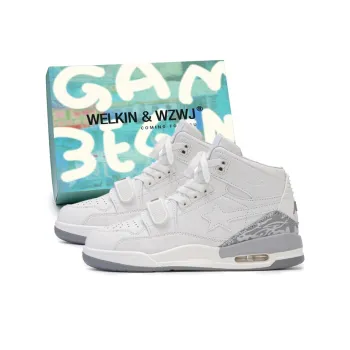 WELKIN&WZWJ Height Increasing Wear Resistant Lightweight Breathable Slip Resistant Skateboard Shoes Unisex White