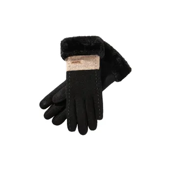 PALBAS Sheep Wool Knit Gloves Women's