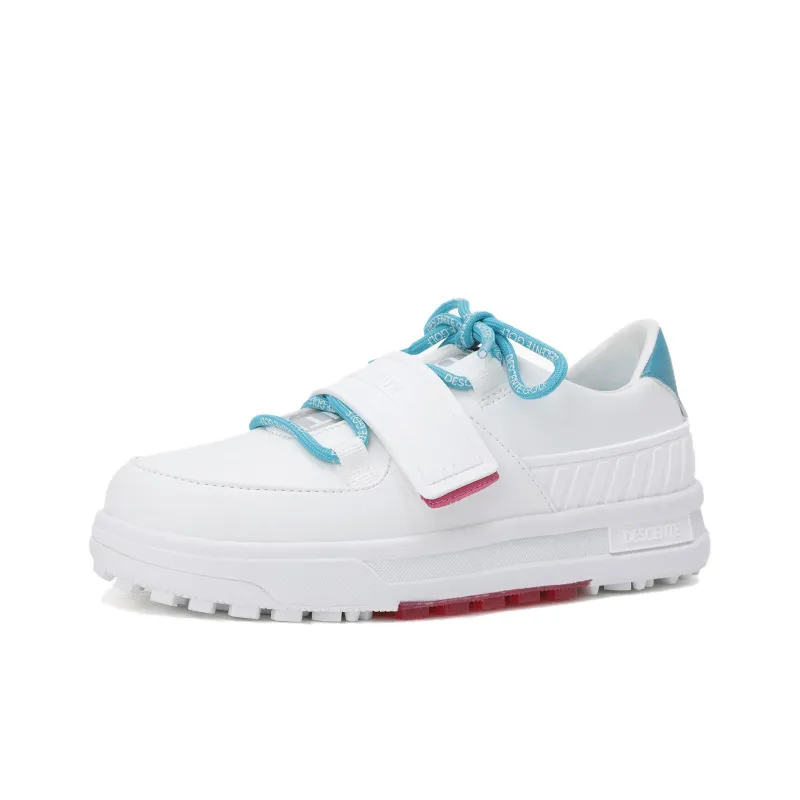 DESCENTE Anti Slip Wear Resistant Low Top Golf Shoes Women's White-1