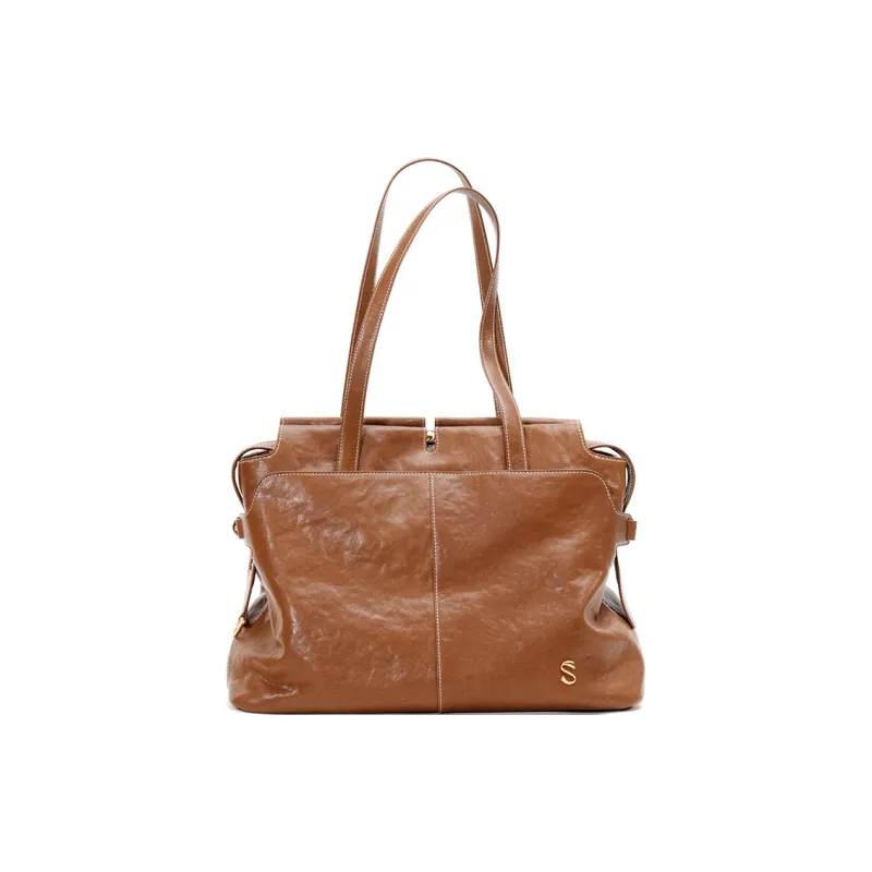 FIEDLE&SISSI Vegetable Tanned Cow Leather Wild Collection Carry on Shoulder Bag Regular Women's Multicolor-0