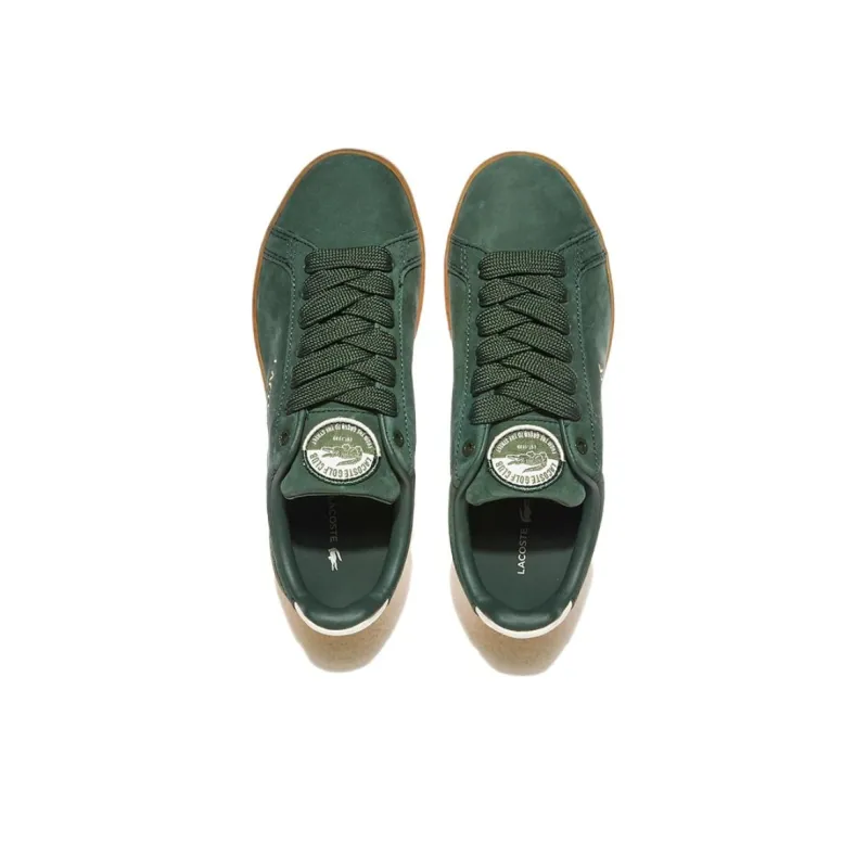 LACOSTE Abrasion Resistant Low Top Skateboard Shoes Women's Green-3