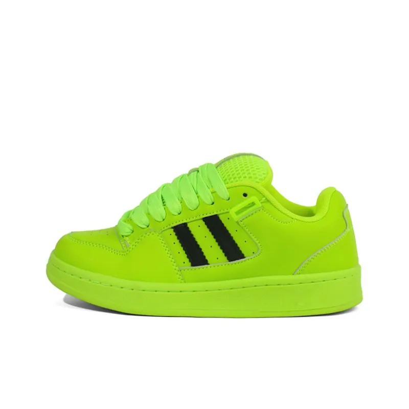 Komanic Low Top Skateboard Shoes Women's Grass Green-0