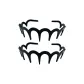 Toothed Headband[Black Shiny-2 Pcs]