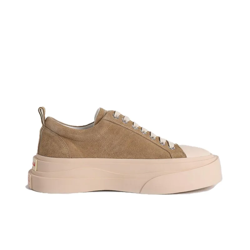Epide Prefab x MARCHE STUDIOS Slip Resistant Height Increasing Low Top Casual Shoes Unisex Brown-1