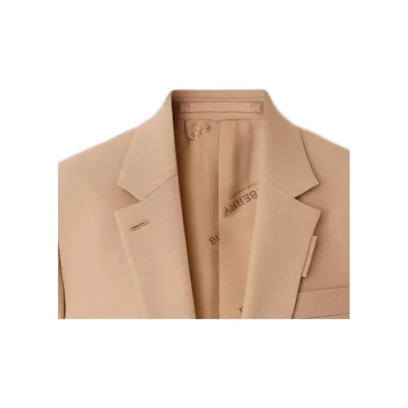 Burberry Single Breasted Long Sleeved Coat-4