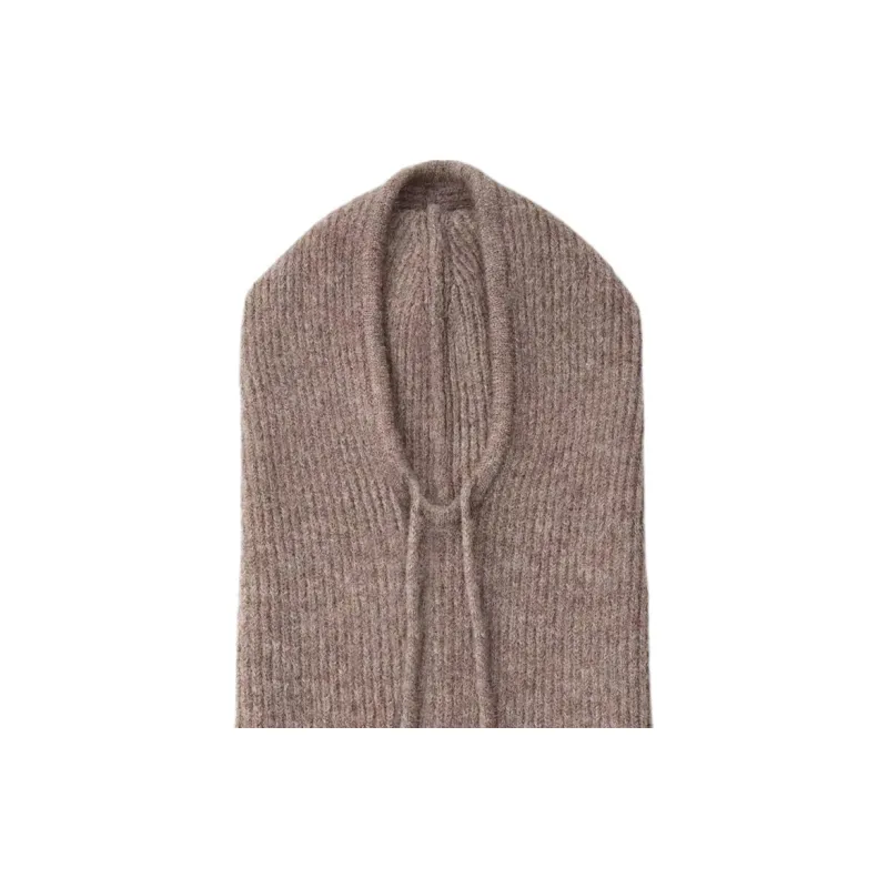 ZARA Polyester Acrylic Polyamide Wool Elastane Hats & Caps Women's Brown-2