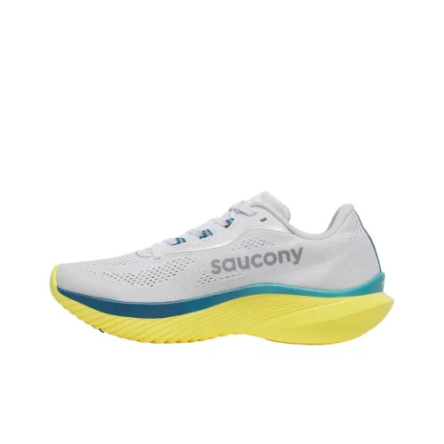 Saucony Kinvara 15 Breathable Mid Top Running Shoes Women's White