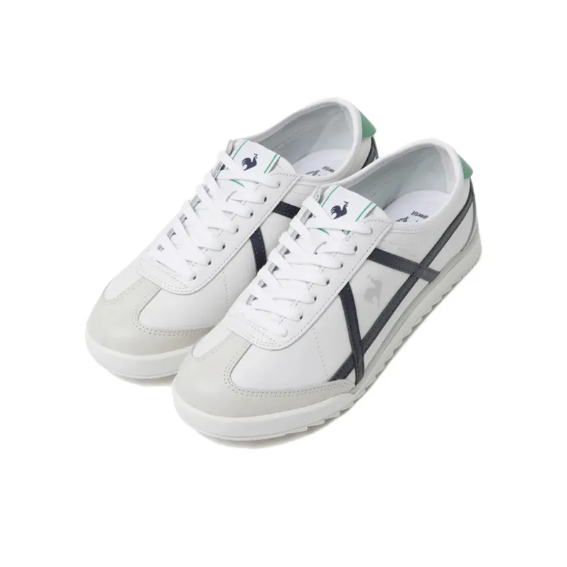 Le Coq Sportif Popolar Classic Anti Slip Wear Resistant Low Top Running Shoes Unisex White Black-1