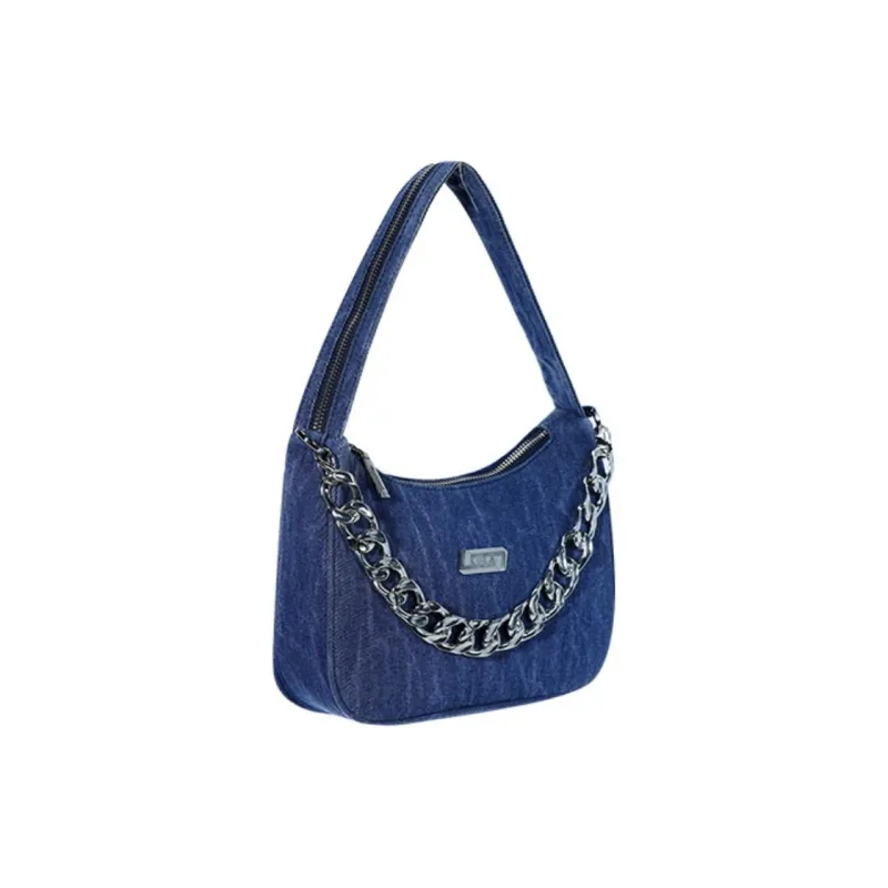 LOLA DESIGN Denim Shoulder Bag Handbags Regular Women's Denim Blue-1