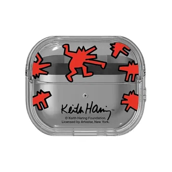SAMSUNG Compatibility With Galaxy Buds3 Pro/Buds3 PC Keith Haring Headphone Transparent Case Headphone Cases