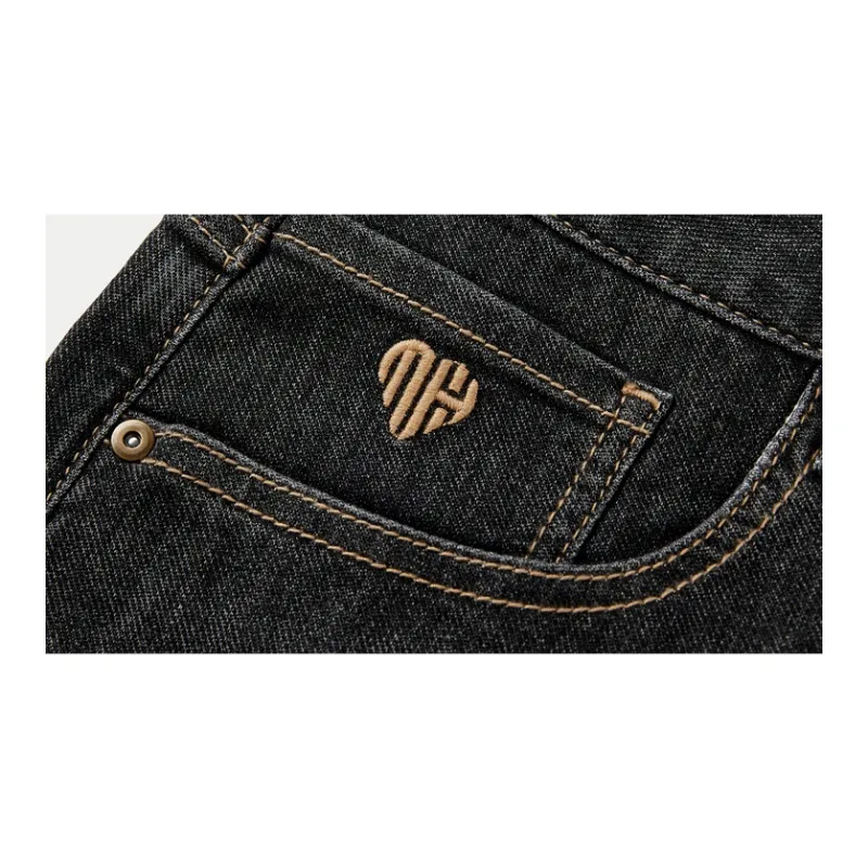 HLA The Heart Is The Series Jeans Men's Black Bull Transition Color-3